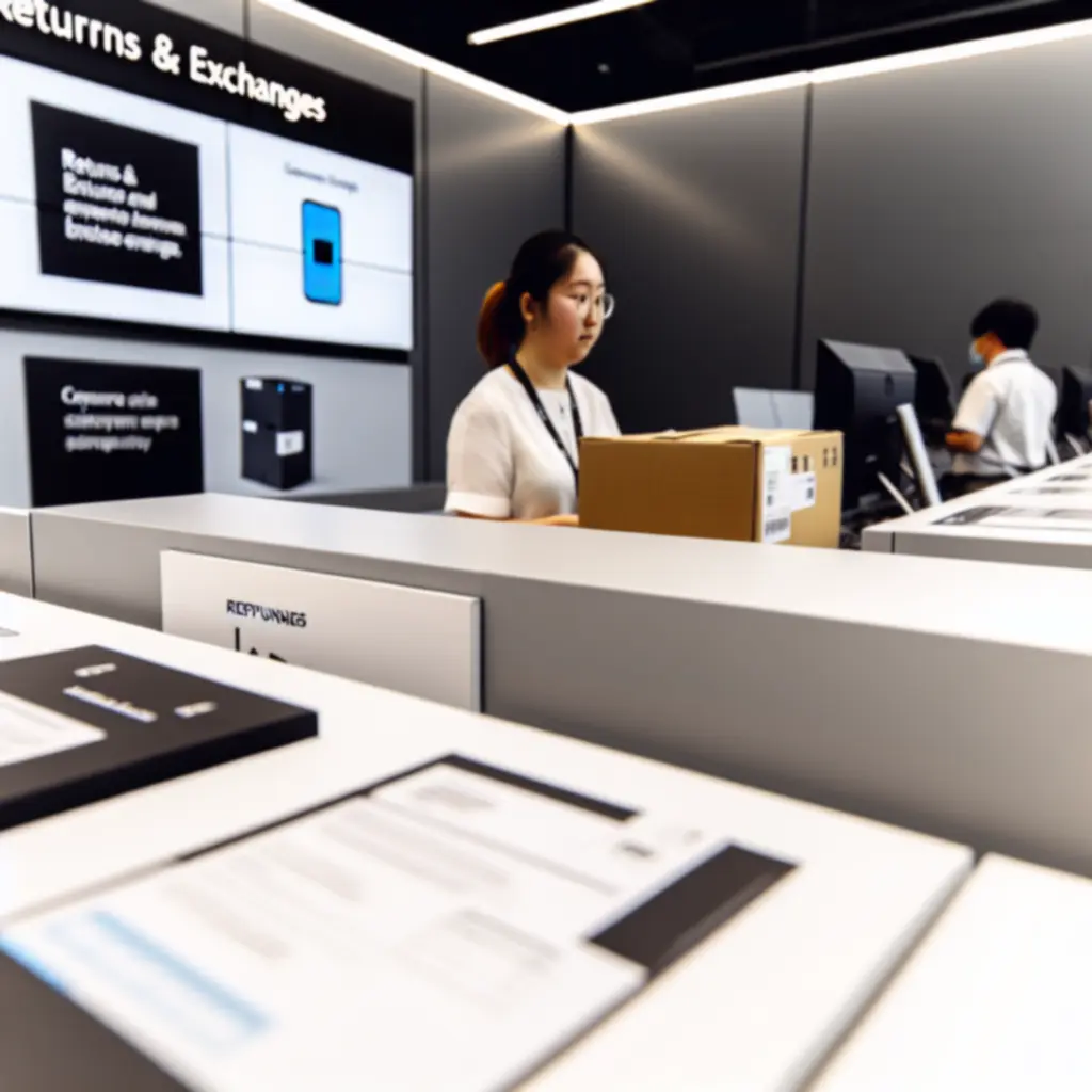 Proces pakowania urządzenia elektronicznego do zwrotu